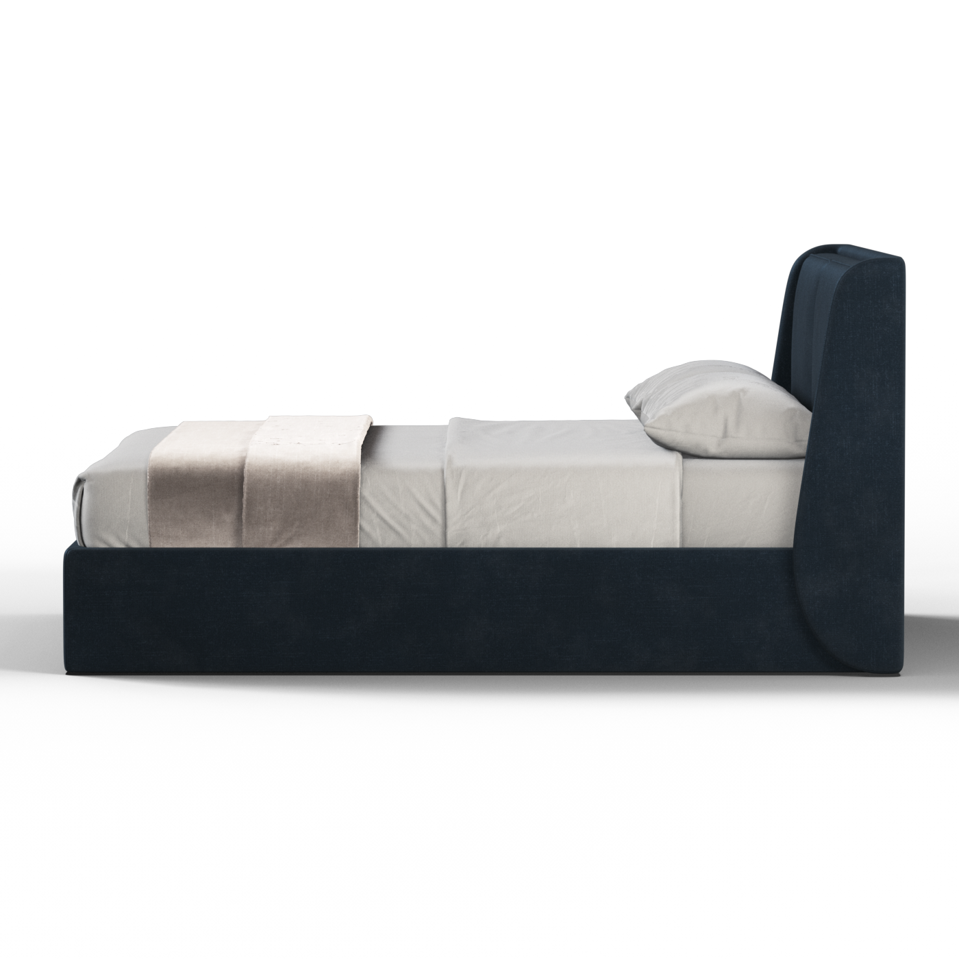Bett mit weichem Kopfteil Ruby