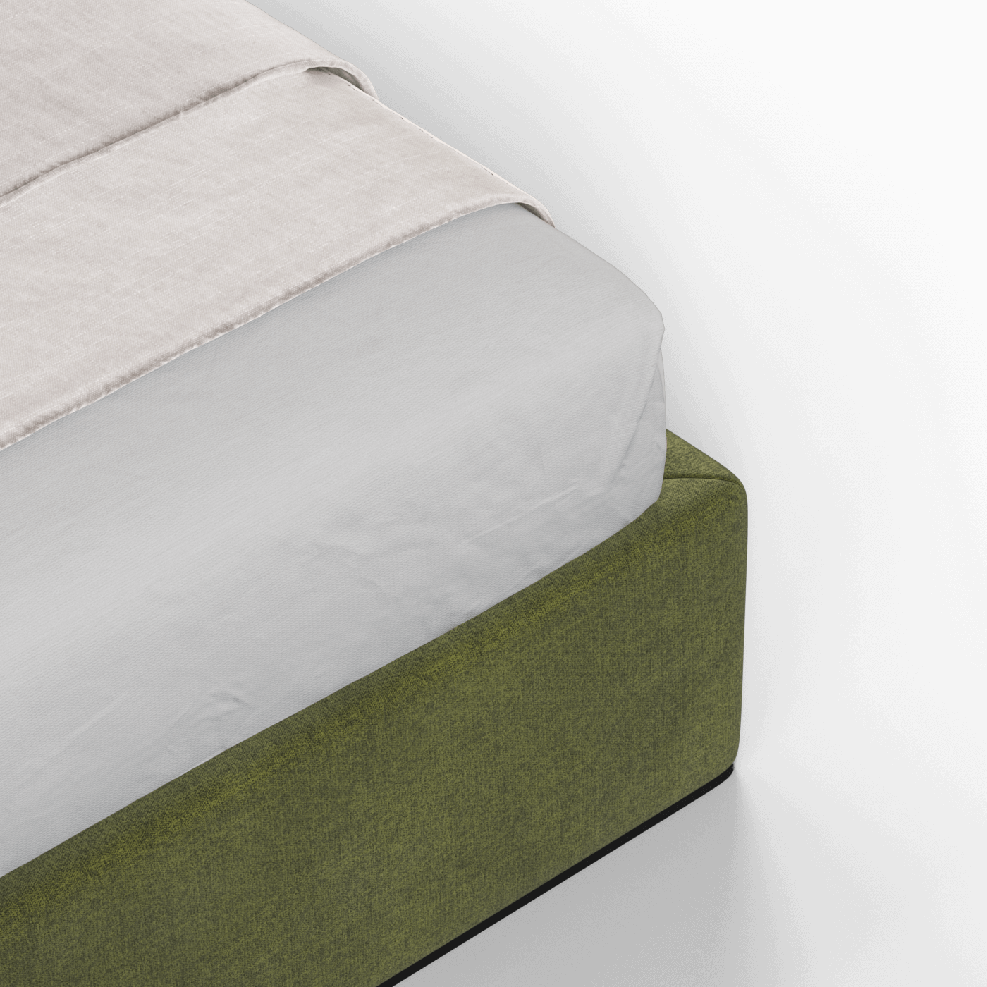 Bett mit weichem Kopfteil Ruby