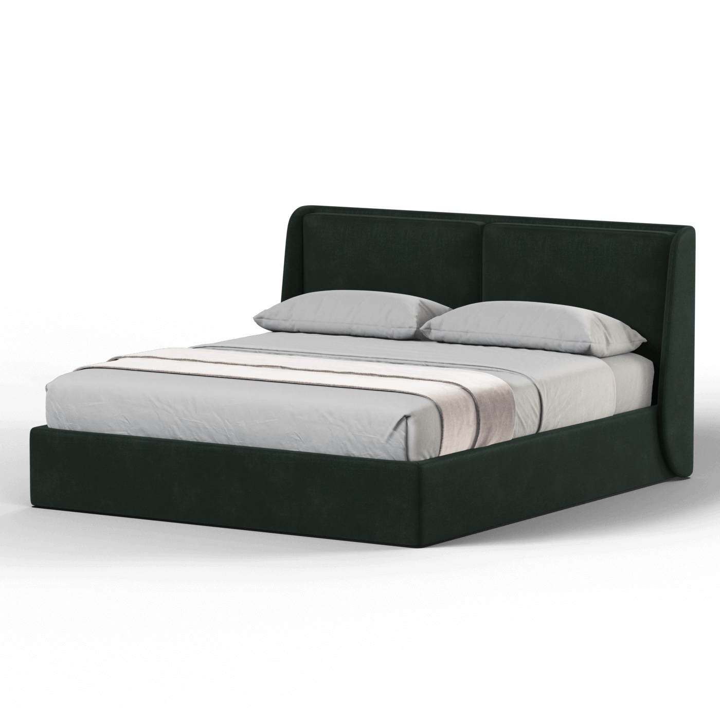 Bett mit weichem Kopfteil Ruby