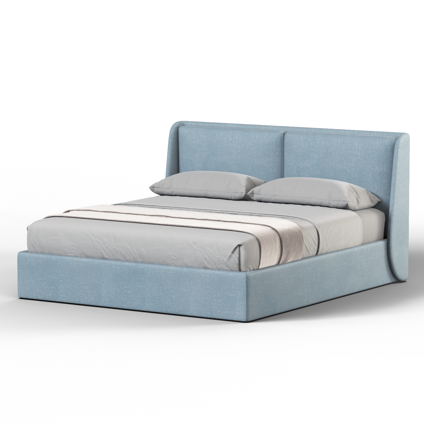 Bett mit weichem Kopfteil Ruby