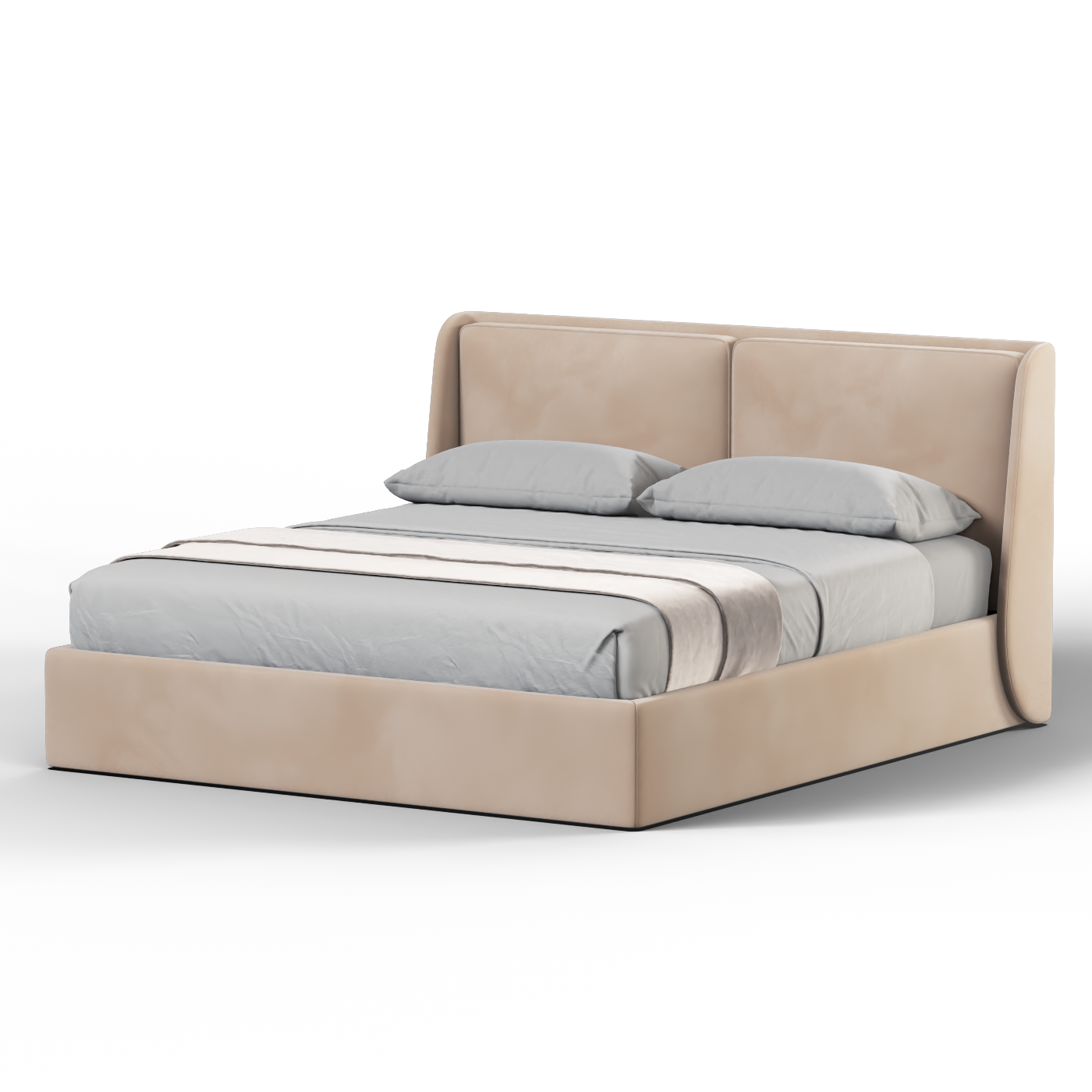 Bett mit weichem Kopfteil Ruby