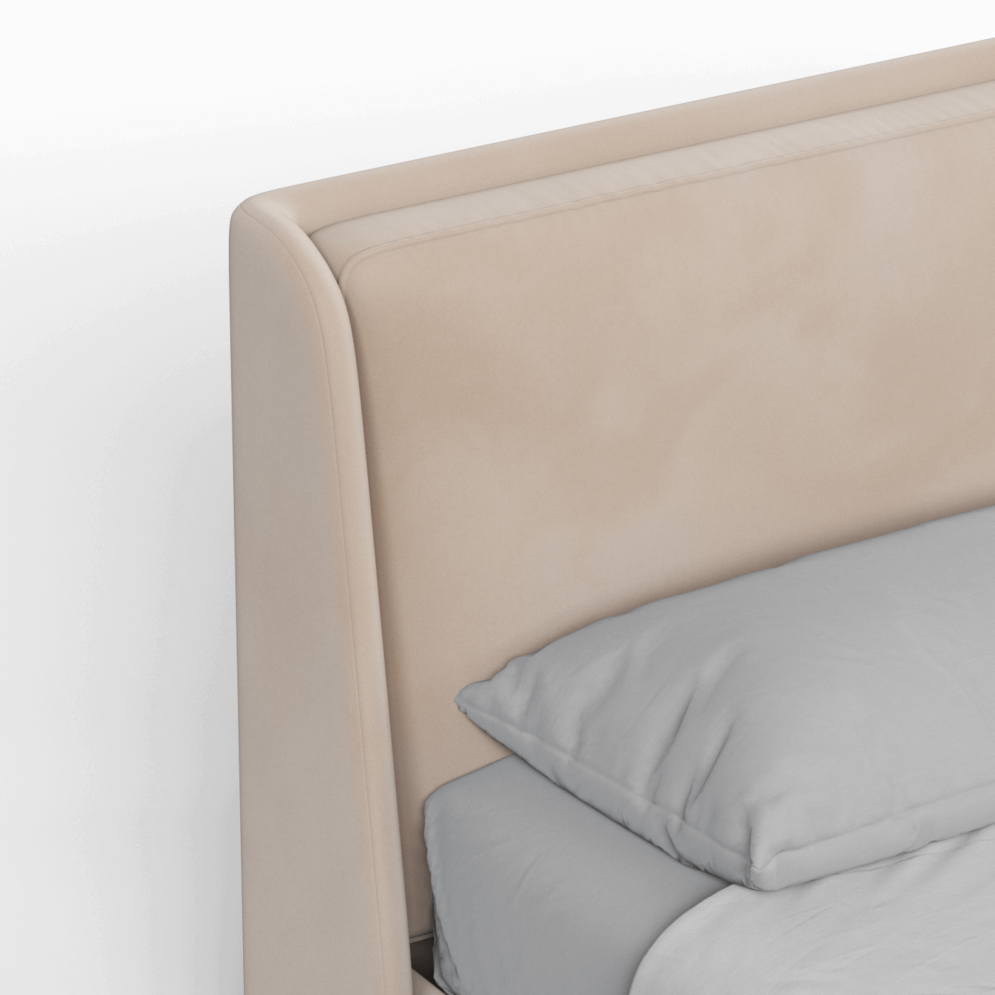 Bett mit weichem Kopfteil Ruby
