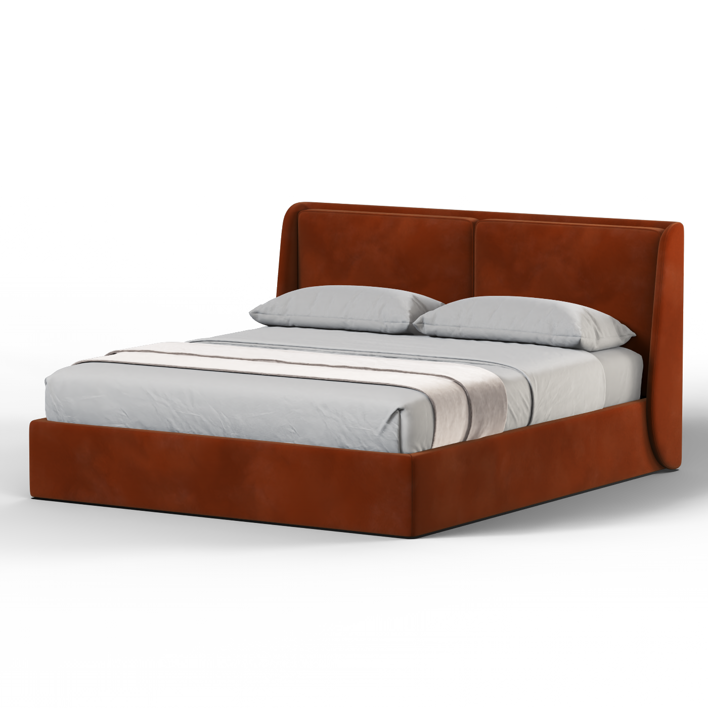 Bett mit weichem Kopfteil Ruby
