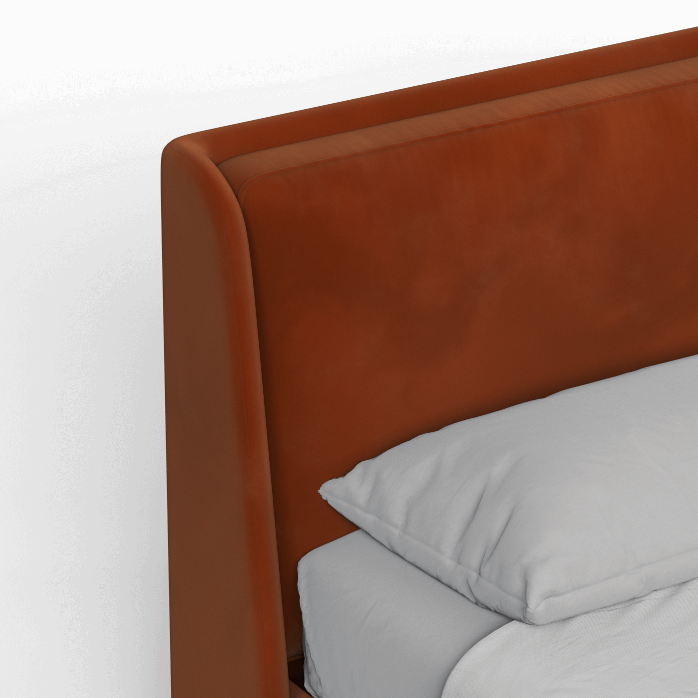 Bett mit weichem Kopfteil Ruby