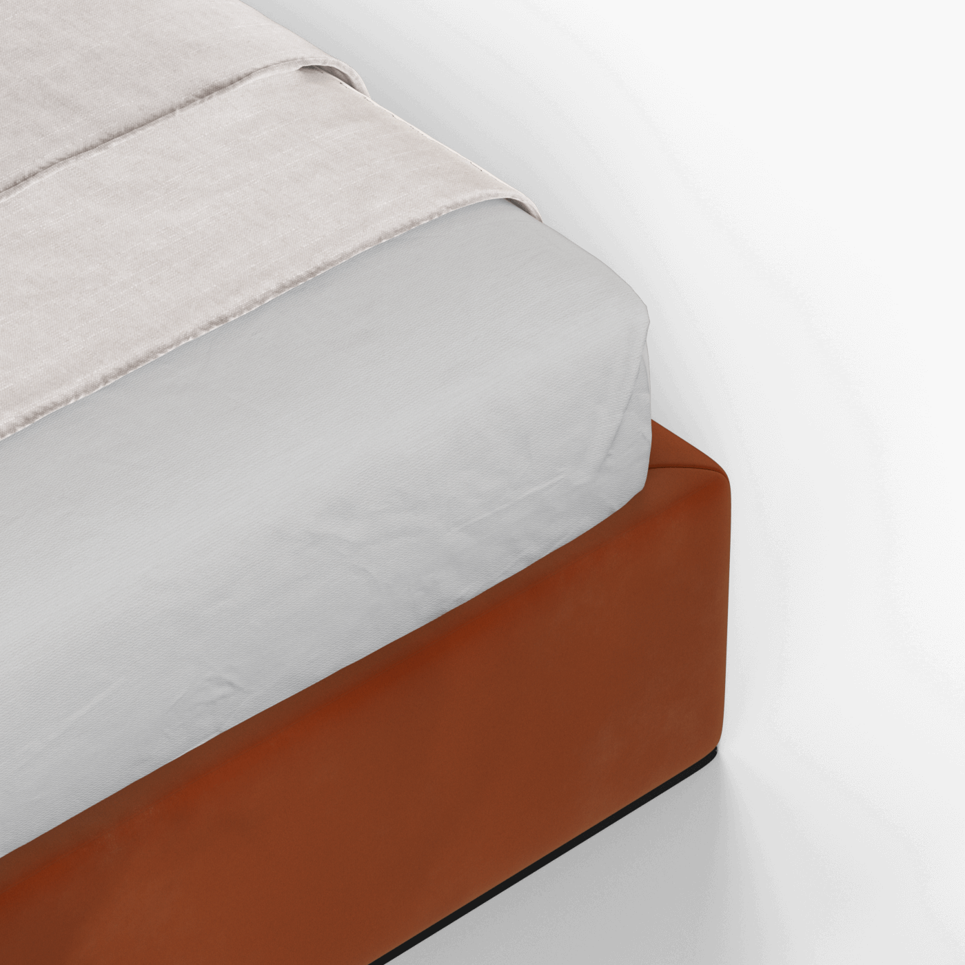 Bett mit weichem Kopfteil Ruby