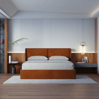 Bett mit weichem Kopfteil Ruby