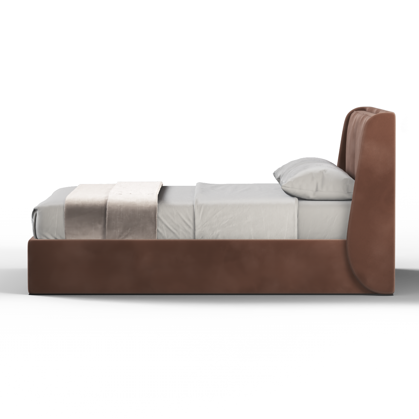 Bett mit weichem Kopfteil Ruby