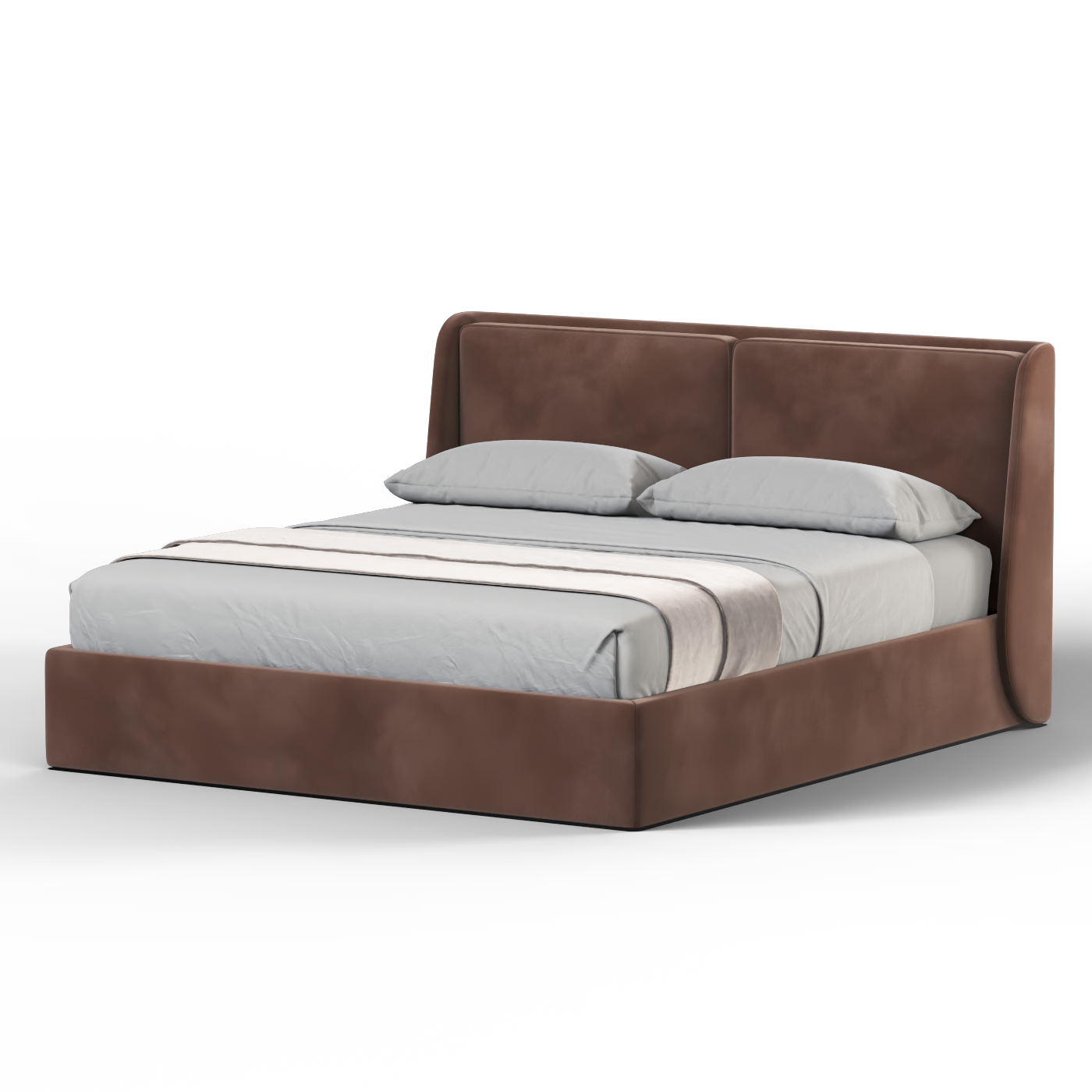 Bett mit weichem Kopfteil Ruby
