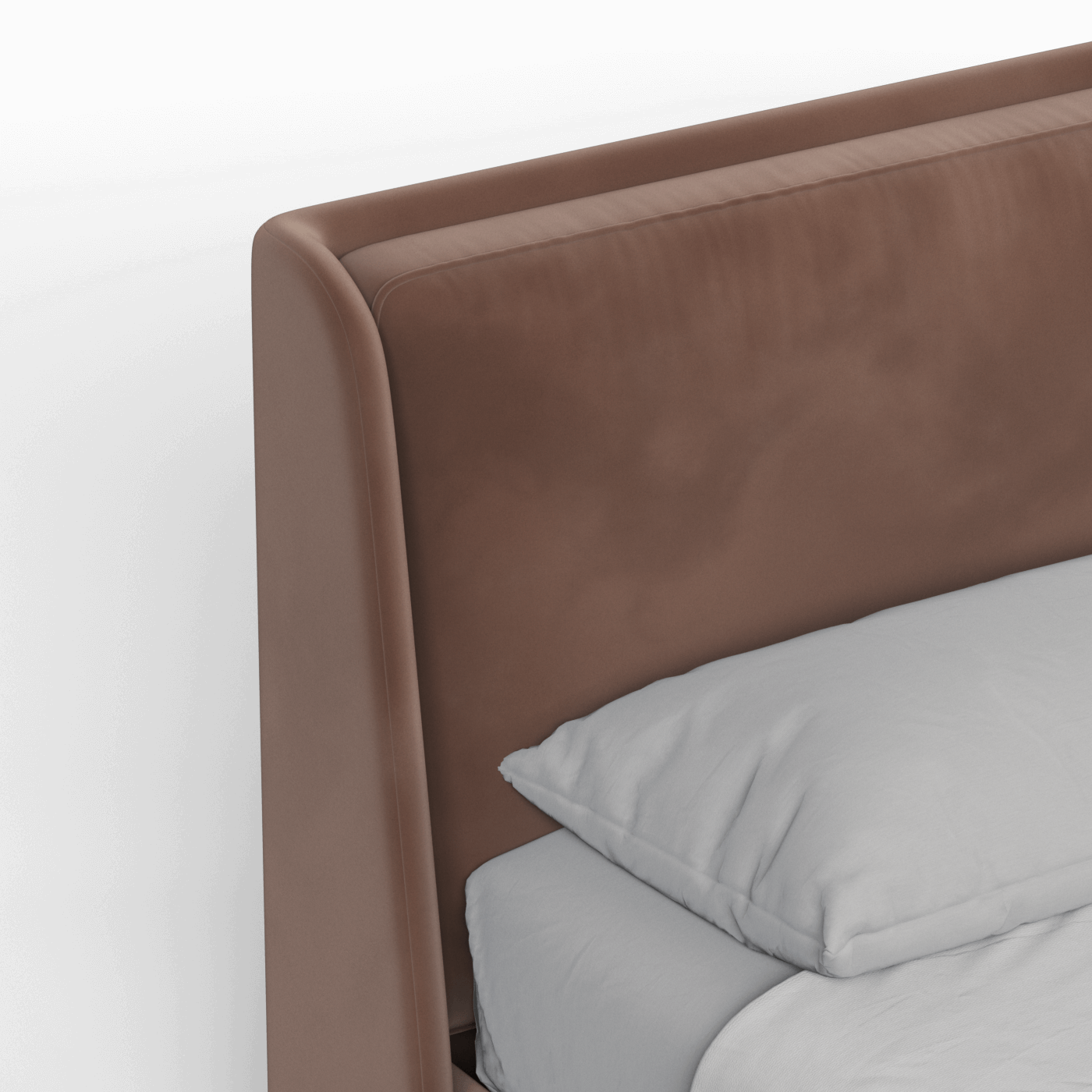 Bett mit weichem Kopfteil Ruby