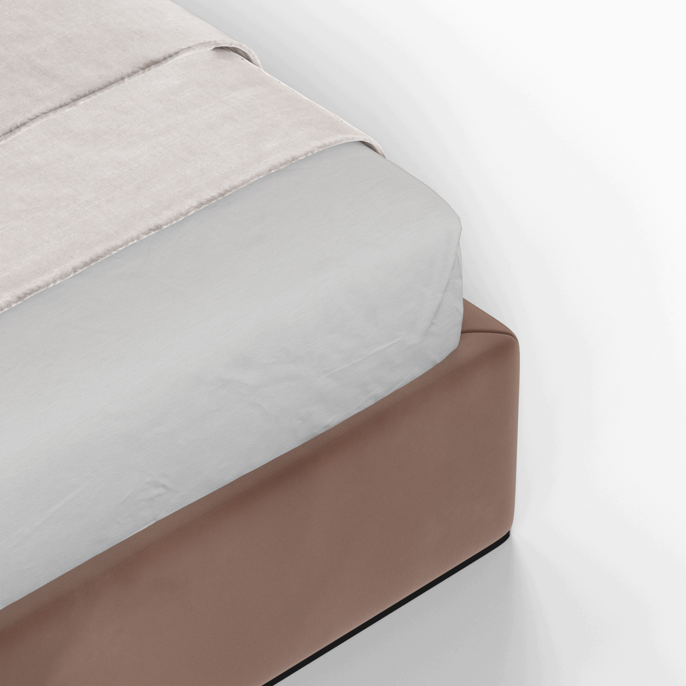 Bett mit weichem Kopfteil Ruby