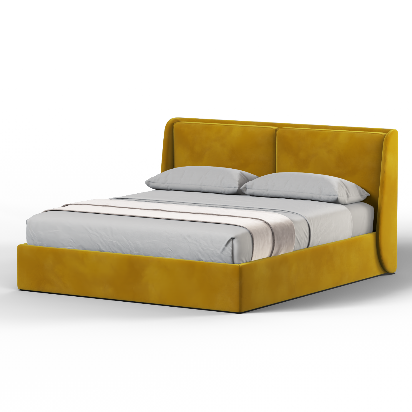 Bett mit weichem Kopfteil Ruby