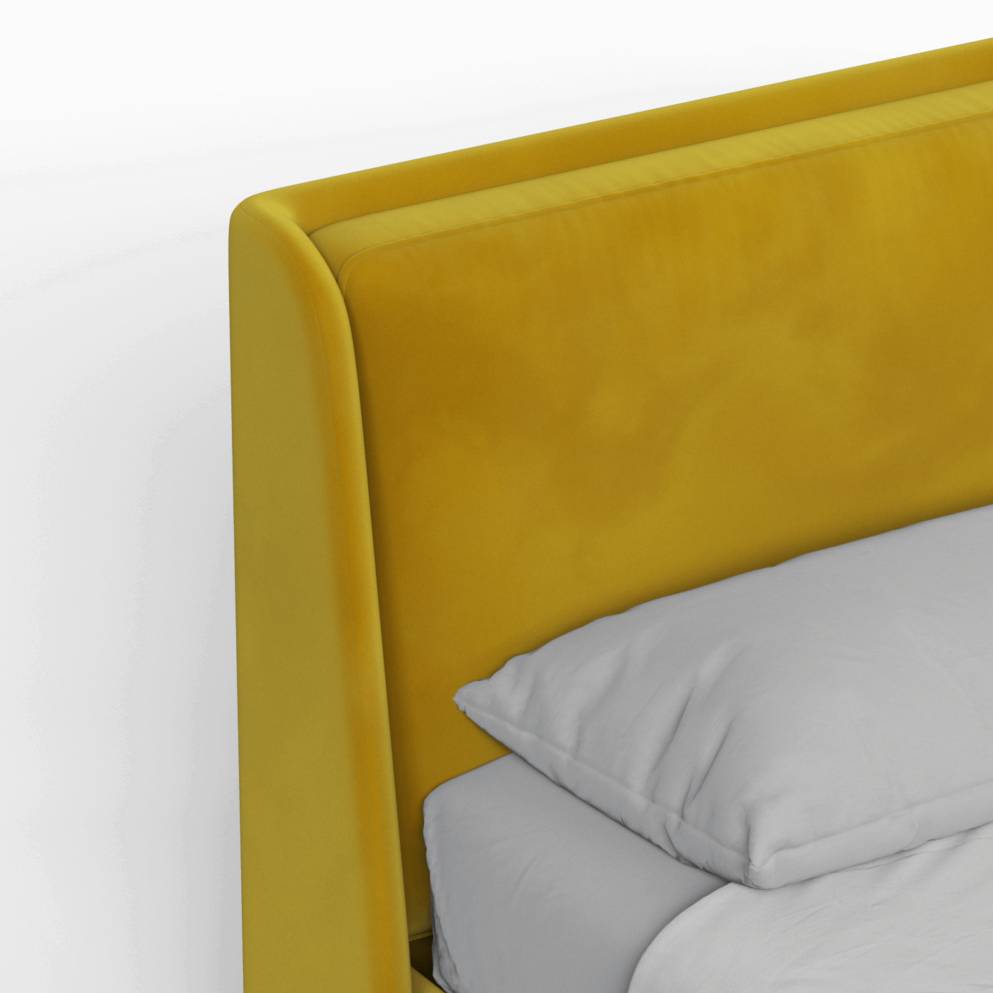Bett mit weichem Kopfteil Ruby