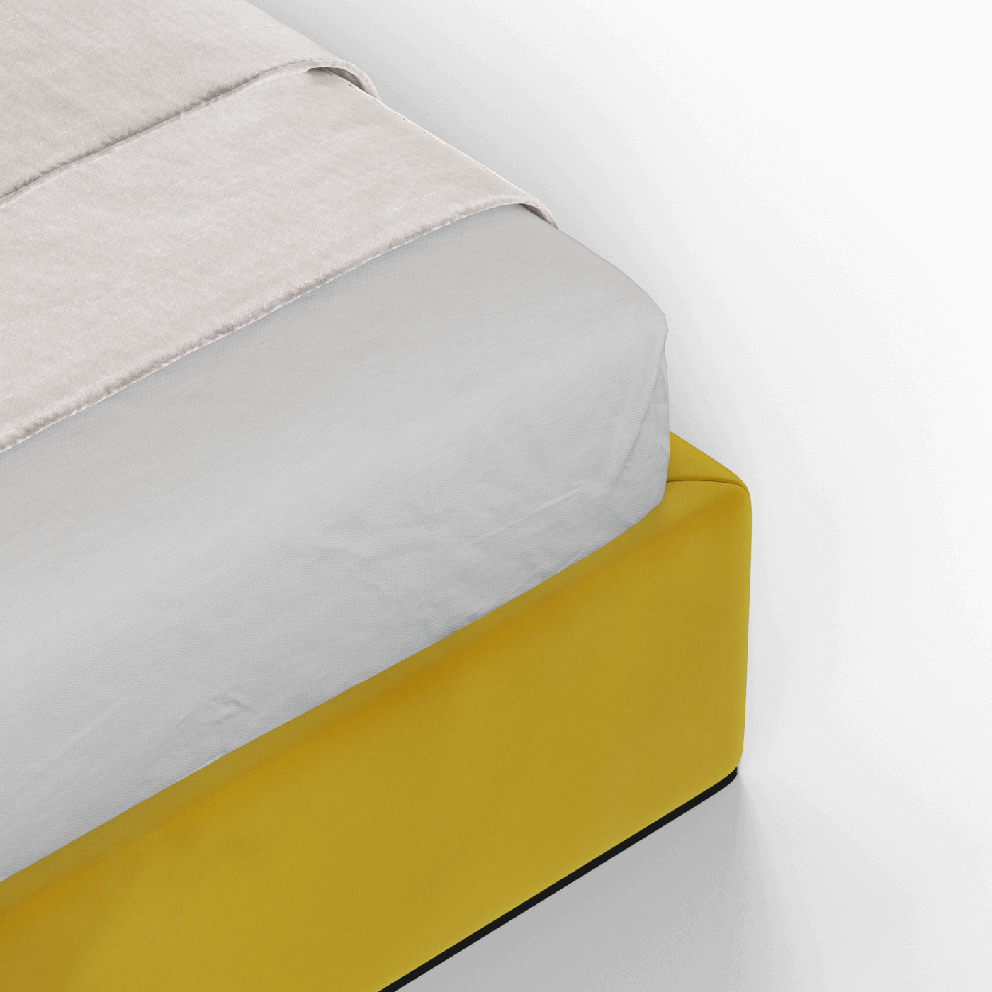 Bett mit weichem Kopfteil Ruby