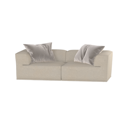 Savile Sofa — Compact Form with Wide Straight Armrests