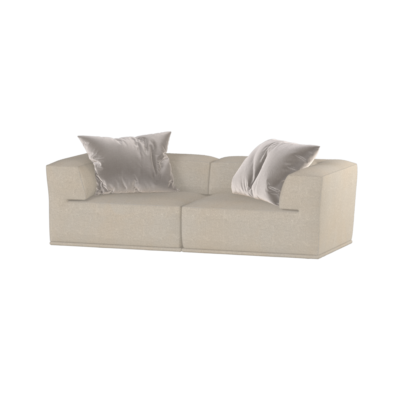Savile Sofa — Compact Form with Wide Straight Armrests
