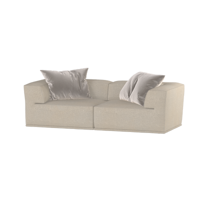 Savile Sofa — Compact Form with Wide Straight Armrests