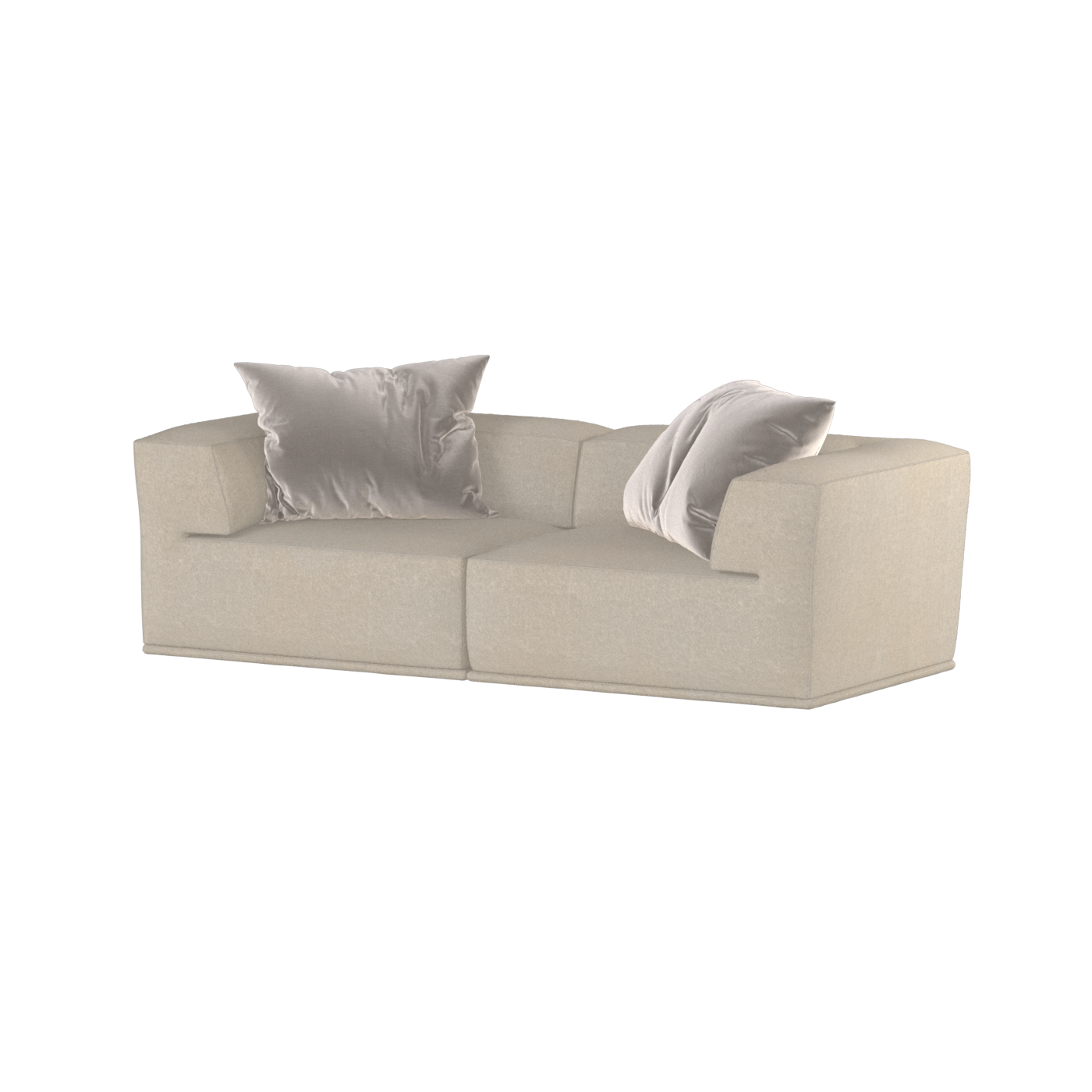 Savile Sofa — Compact Form with Wide Straight Armrests