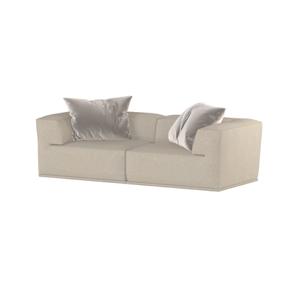 Savile Sofa — Compact Form with Wide Straight Armrests