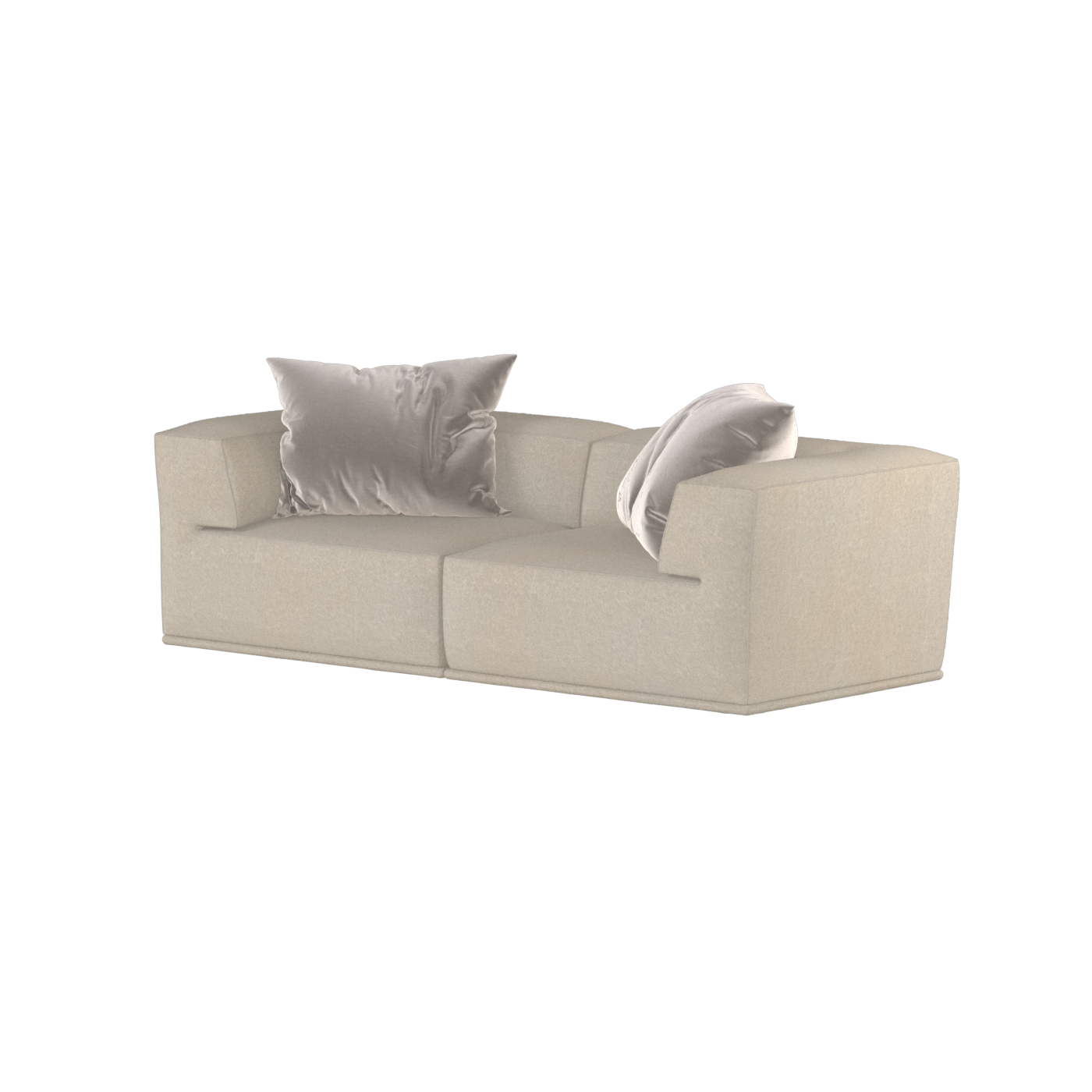 Savile Sofa — Compact Form with Wide Straight Armrests
