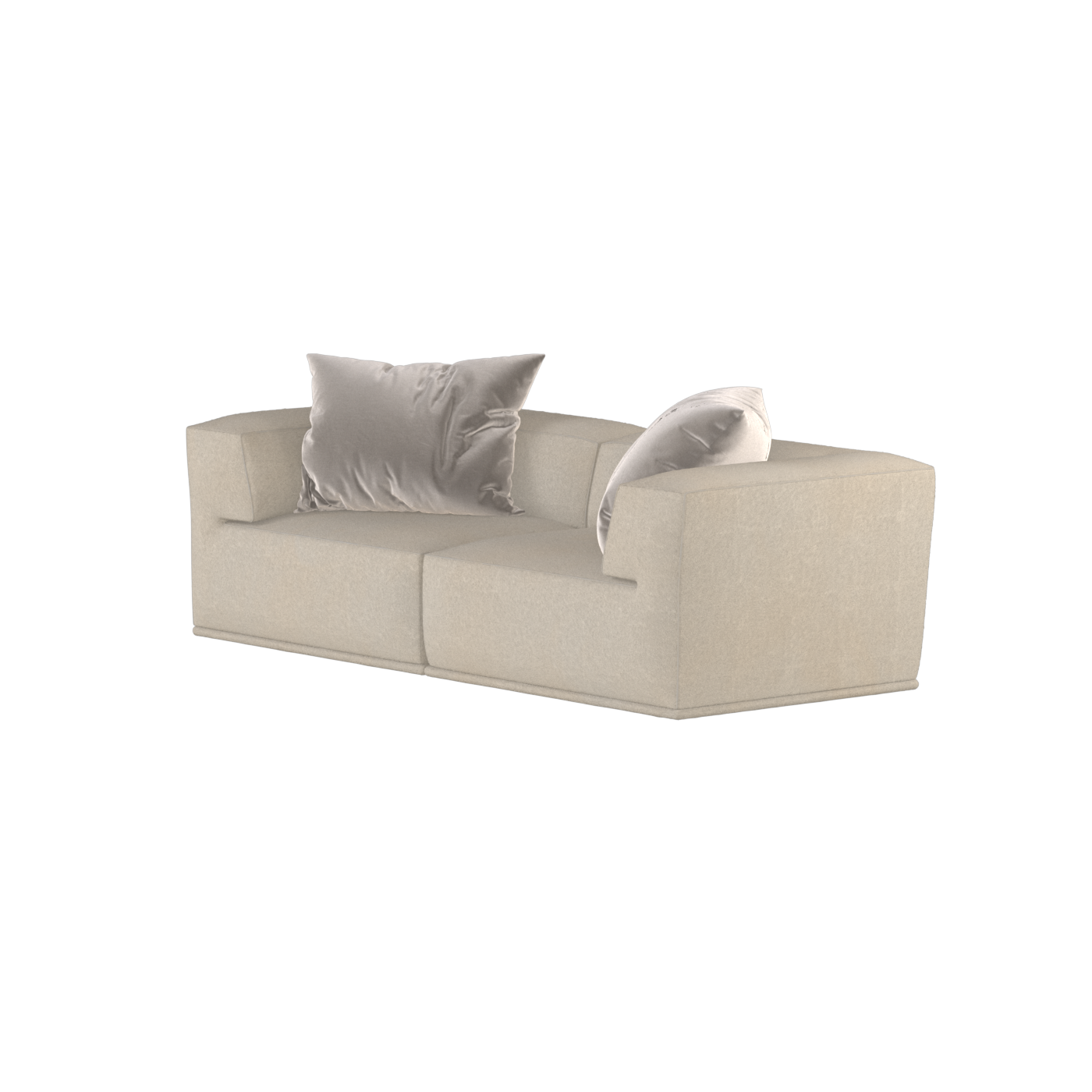 Savile Sofa — Compact Form with Wide Straight Armrests