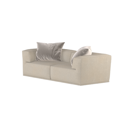 Savile Sofa — Compact Form with Wide Straight Armrests