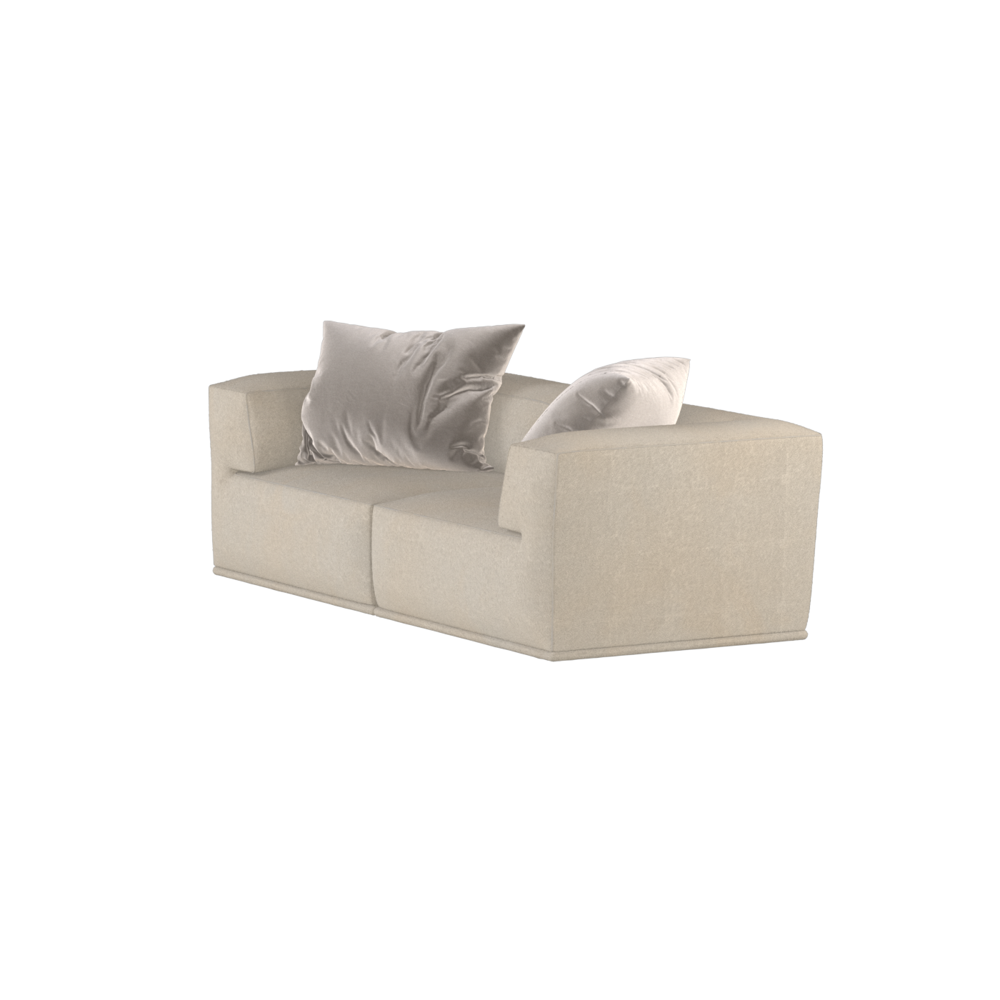 Savile Sofa — Compact Form with Wide Straight Armrests