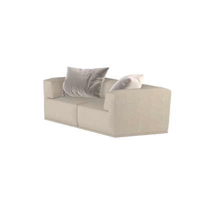 Savile Sofa — Compact Form with Wide Straight Armrests