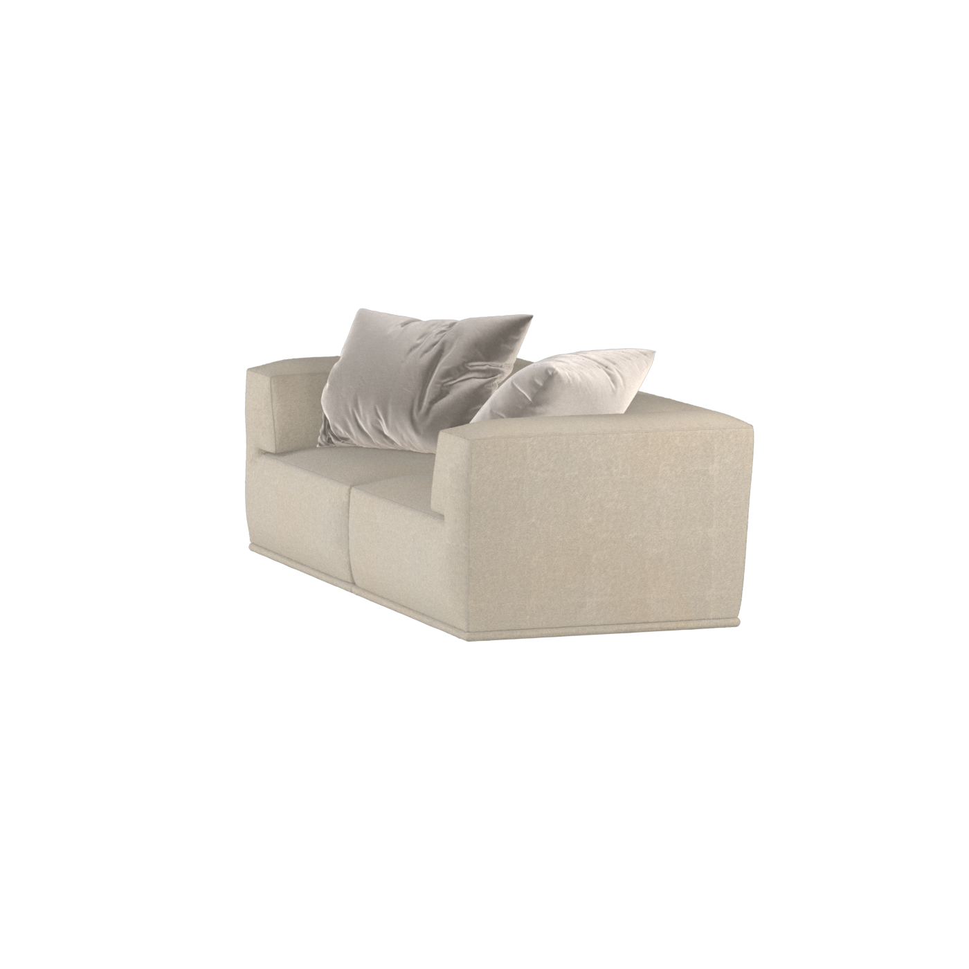 Savile Sofa — Compact Form with Wide Straight Armrests