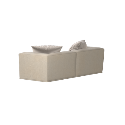 Savile Sofa — Compact Form with Wide Straight Armrests