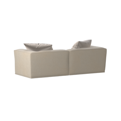 Savile Sofa — Compact Form with Wide Straight Armrests