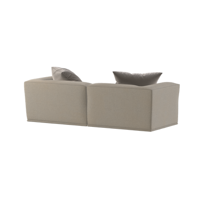 Savile Sofa — Compact Form with Wide Straight Armrests