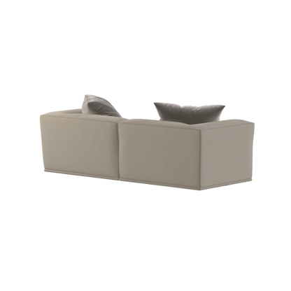 Savile Sofa — Compact Form with Wide Straight Armrests