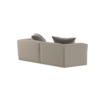 Savile Sofa — Compact Form with Wide Straight Armrests