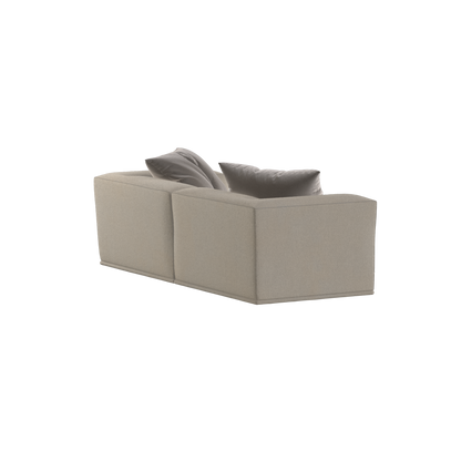 Savile Sofa — Compact Form with Wide Straight Armrests