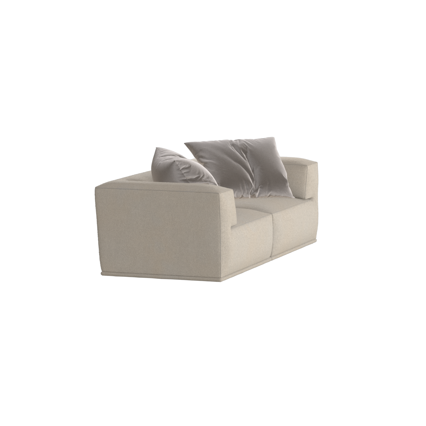 Savile Sofa — Compact Form with Wide Straight Armrests