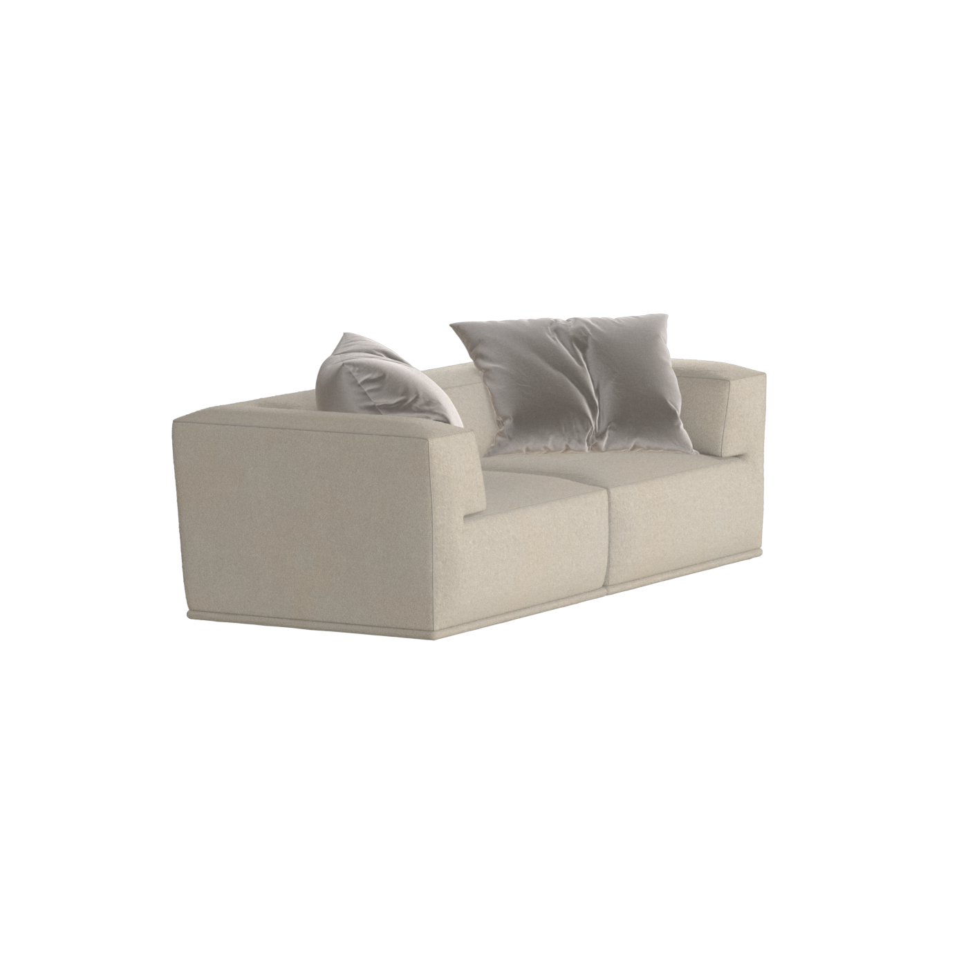 Savile Sofa — Compact Form with Wide Straight Armrests