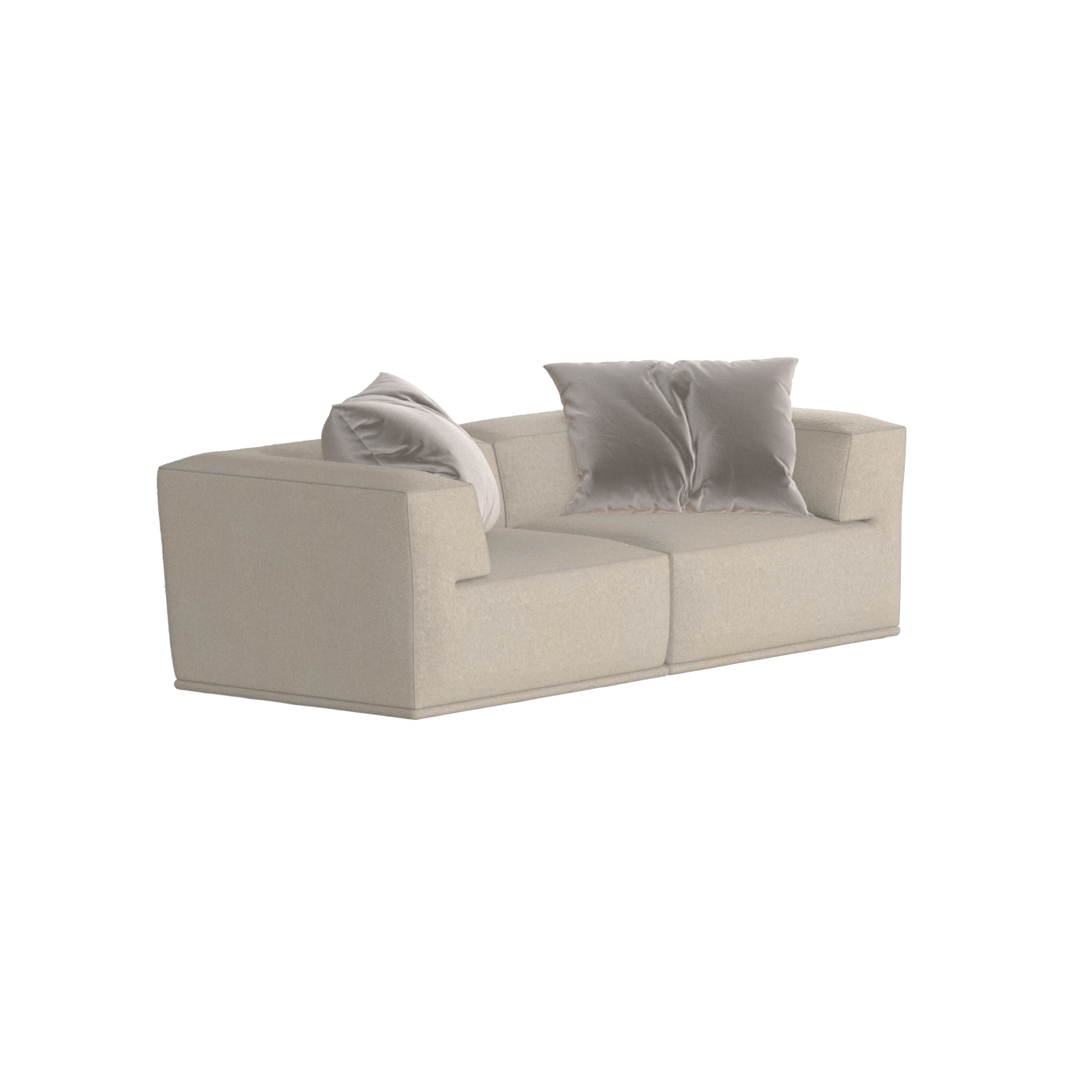 Savile Sofa — Compact Form with Wide Straight Armrests