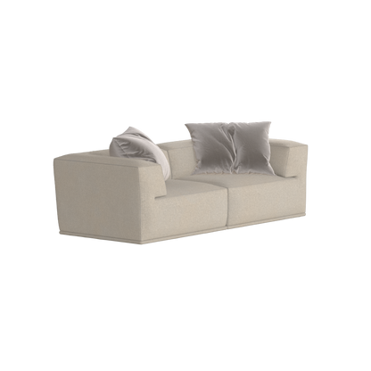 Savile Sofa — Compact Form with Wide Straight Armrests