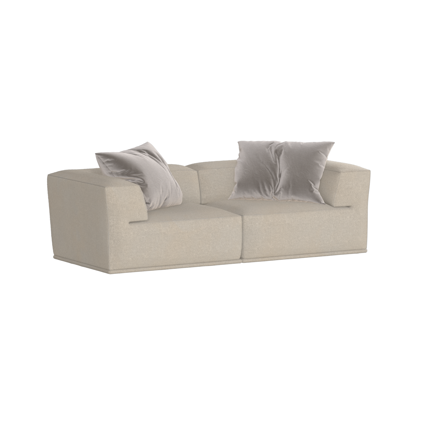 Savile Sofa — Compact Form with Wide Straight Armrests