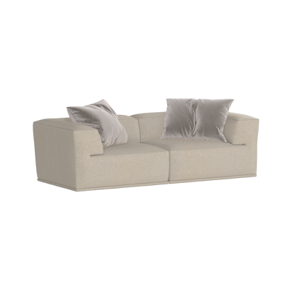 Savile Sofa — Compact Form with Wide Straight Armrests
