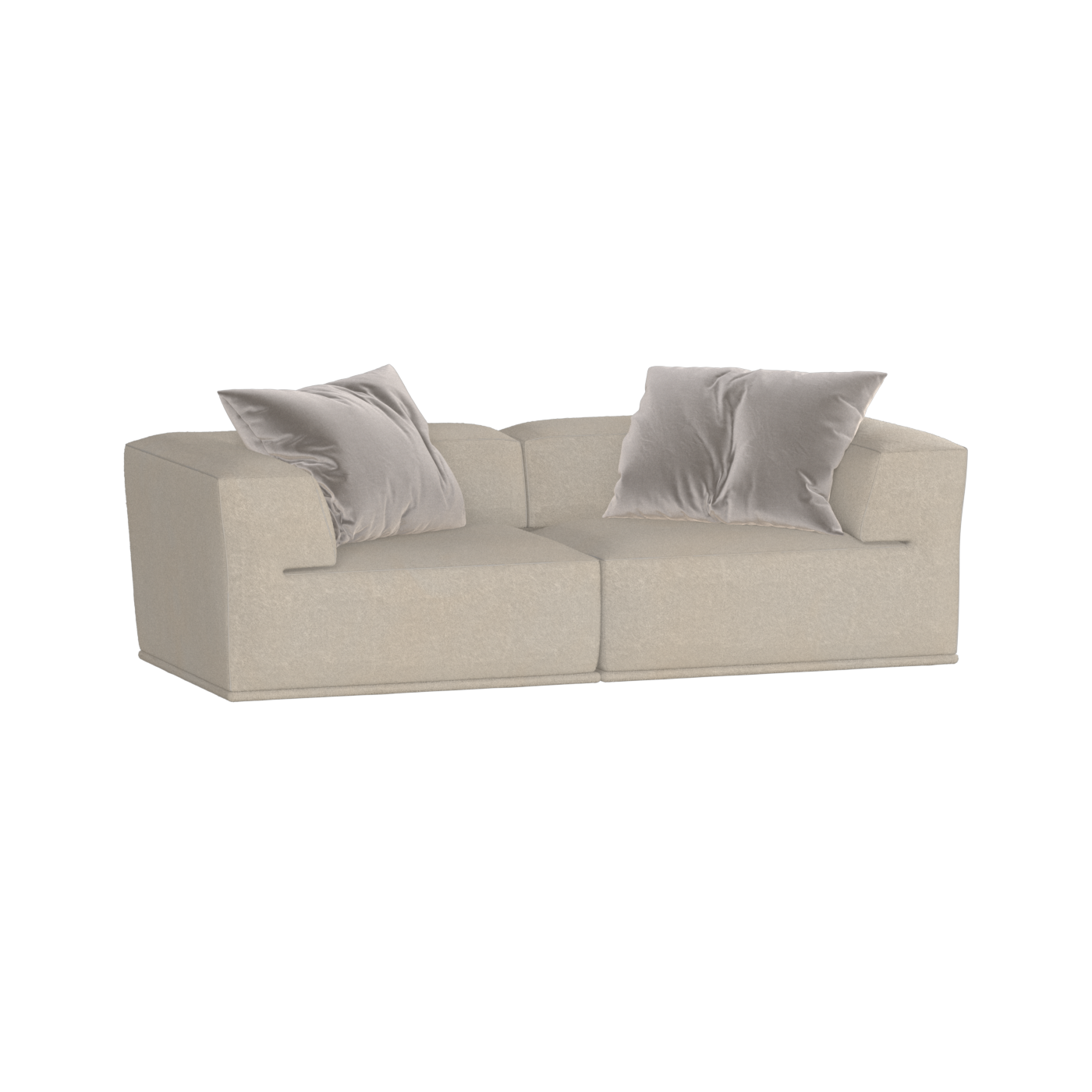 Savile Sofa — Compact Form with Wide Straight Armrests