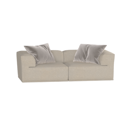 Savile Sofa — Compact Form with Wide Straight Armrests