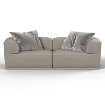 Savile Sofa — Compact Form with Wide Straight Armrests
