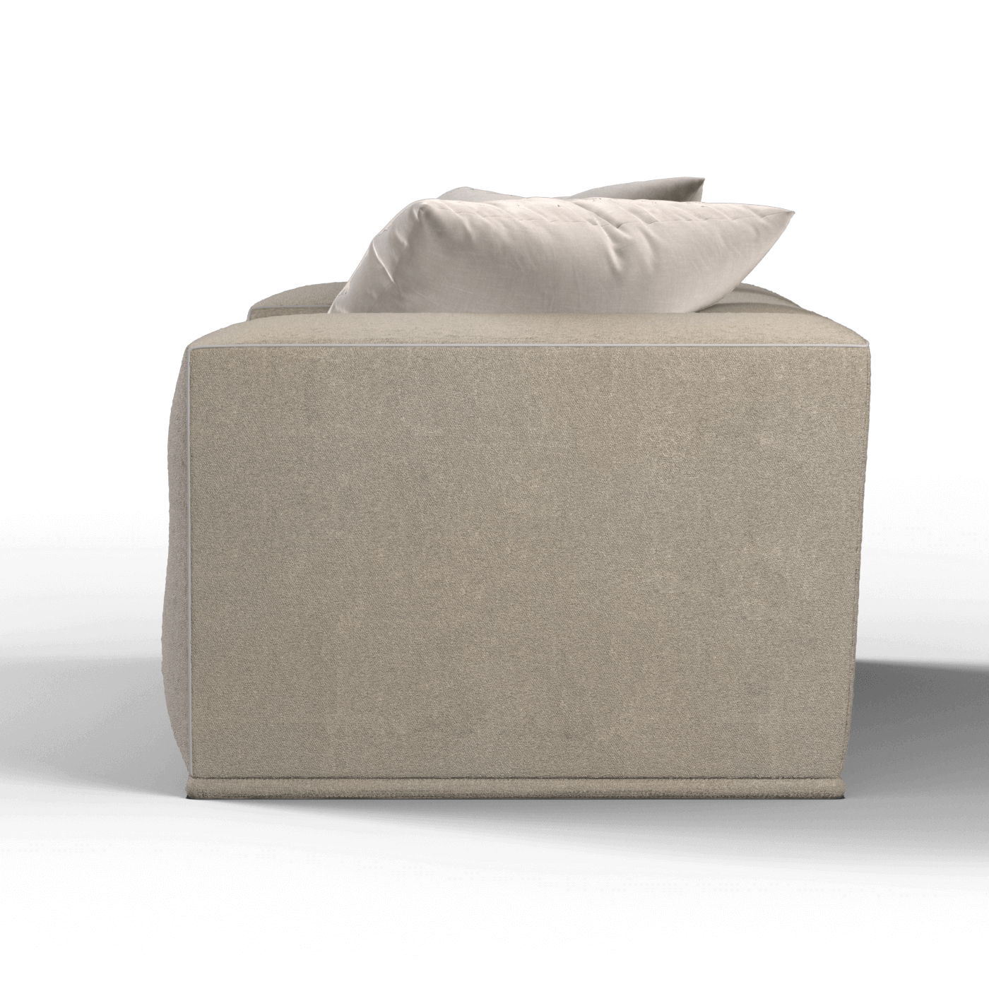 Savile Sofa — Compact Form with Wide Straight Armrests