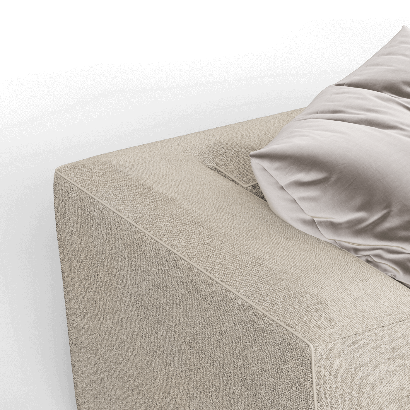 Savile Sofa — Compact Form with Wide Straight Armrests