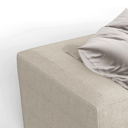 Savile Sofa — Compact Form with Wide Straight Armrests