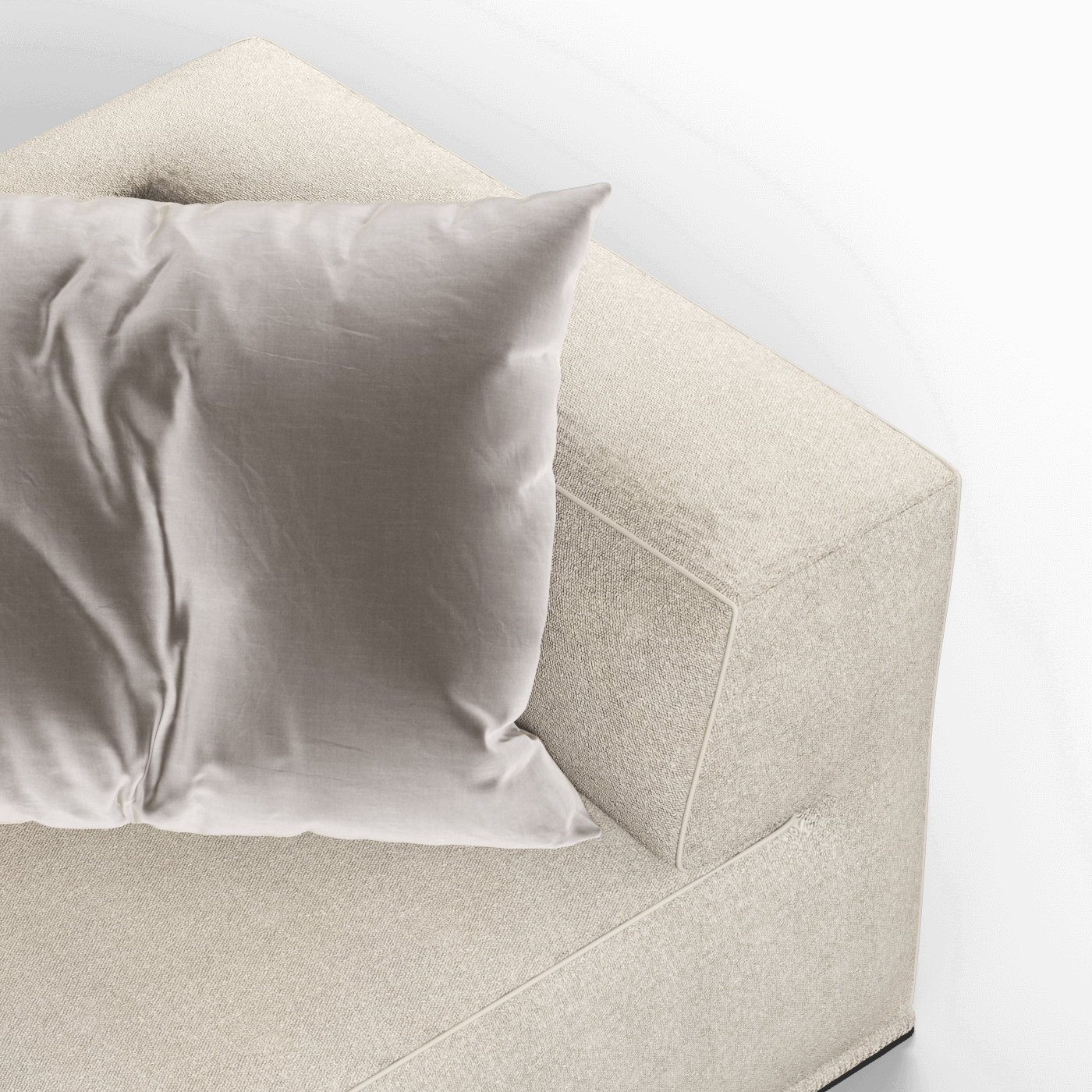 Savile Sofa — Compact Form with Wide Straight Armrests