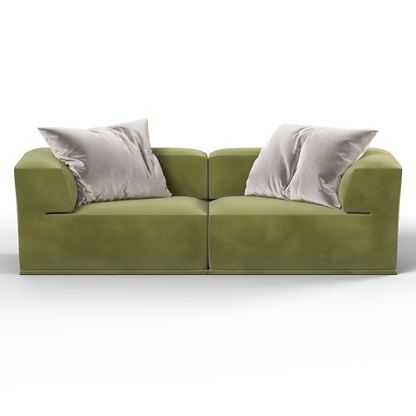 Savile Sofa — Compact Form with Wide Straight Armrests