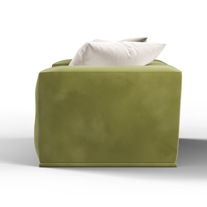 Savile Sofa — Compact Form with Wide Straight Armrests