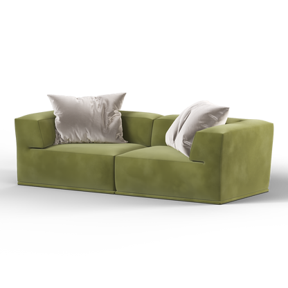 Savile Sofa — Compact Form with Wide Straight Armrests